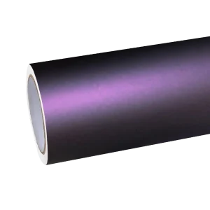 Ultra Matte Metallic Black Purple Car Vinyl Wrap